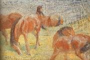 Franz Marc Grazing Horses I Spain oil painting artist